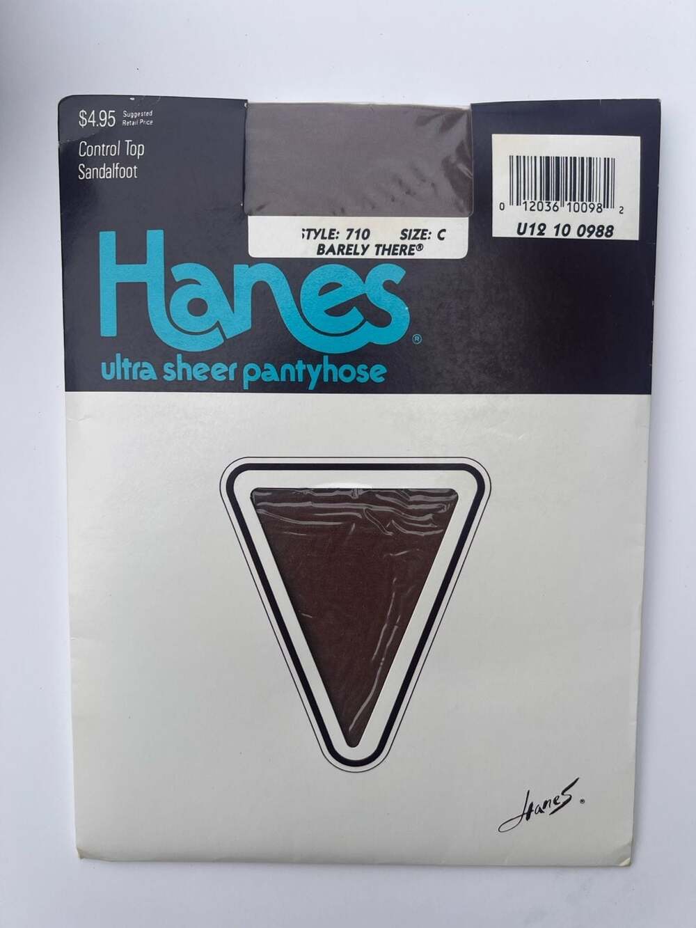 Hanes Ultra Sheer Pantyhose Style 710 Size C Charcoal Gray Control Top Sandalfoo